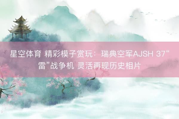 星空体育 精彩模子赏玩：瑞典空军AJSH 37“雷”战争机 灵活再现历史相片