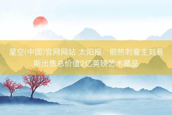 星空(中国)官网网站 太阳报：前热刺雇主刘易斯出售总价值2亿英镑艺术藏品