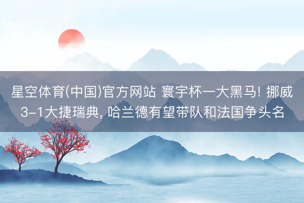 星空体育(中国)官方网站 寰宇杯一大黑马! 挪威3-1大捷瑞典， 哈兰德有望带队和法国争头名